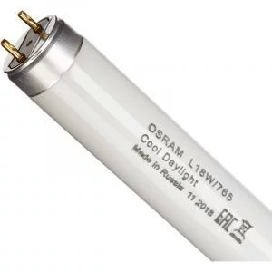 Лампа люминесцентная Osram Basic 18Вт 6500К G13 холодный белый свет