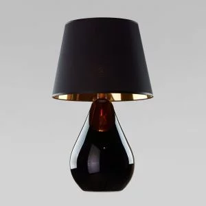 Настольный светильник с тканевым абажуром TK Lighting Lacrima Black 5454