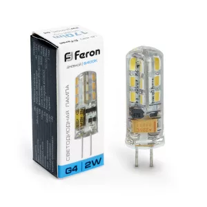 Лампа светодиодная Feron LB-420 G4 2W 12V  6400K