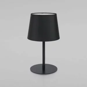 Настольный светильник с тканевым абажуром TK Lighting Maja Black 2936