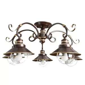 Потолочная люстра Arte Lamp GRAZIOSO Коричневый A4577PL-5CK