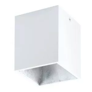 94499 Светодиодный потолочный светильник POLASSO, 1х3,3W (LED), 100X100, белый, серебряный EGLO