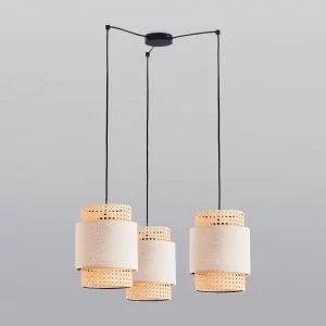 Подвесной светильник с тканевыми абажурами TK Lighting Boho Nature 6303