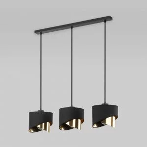 Подвесной светильник с тканевыми абажурами TK Lighting Grant Black 4877