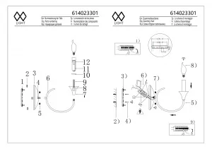 Настенный светильник MW-Light Консуэло золотой 614023301