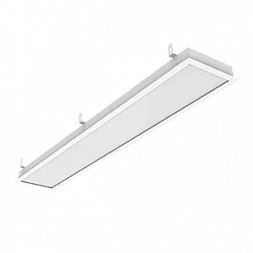 Светодиодный светильник "ВАРТОН" GR270/F 2.0 35 Вт 5000К с рассеивателем призма 1215*207*50мм с планками для подвеса IP40 c РАМКОЙ монтажный размер 1188х180мм