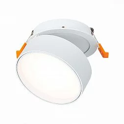 Встраиваемый поворотный светильник Белый LED 1*14W 3000K 1 100Lm Ra>90 120° IP20 D105xH Встраиваемые светильники ST651.538.14