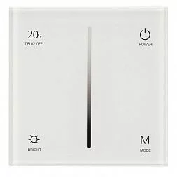 Панель SMART-P36-DIM-IN White (230V, 1.2A, TRIAC, Sens, 2.4G) (Arlight, IP20 Пластик, 5 лет)