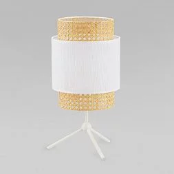 Настольный светильник с тканевым абажуром TK Lighting Boho White 6565