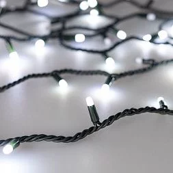 Светодиодная гирлянда ARD-STRING-PRO-1000-GREEN-100LED-MILK-PULSE White (230V, 7W) (Ardecoled, IP65)