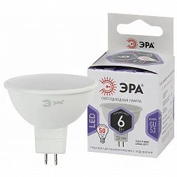 Лампочка светодиодная ЭРА STD LED MR16-6W-860-GU5.3 GU5.3 6Вт софит холодный белый свет