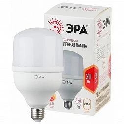 Лампа светодиодная ЭРА STD LED POWER T80-20W-2700-E27 E27 / Е27 20 Вт колoкол теплый белый свет