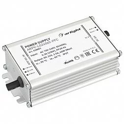 Блок питания ARPV-LG24060-PFC (24V, 2.5A, 60W) (Arlight, IP67 Металл, 5 лет)