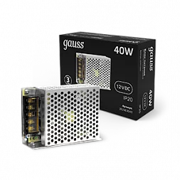 Блок питания Gauss 40W 12V IP20 1/120