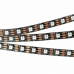 Лента SPI-5000-AM 5V RGB (5060, 300 LED x1, 2812, Black)