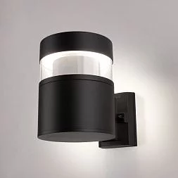 Уличный настенный светодиодный светильник IP65 1530 TECHNO LED  черный Elektrostandard a052244