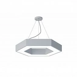 Светильник LED ЭРА Geometria SPO-123-W-40K-045 Hexagon 45Вт 4000К 2500Лм IP40 600*600*80 белый подвесной