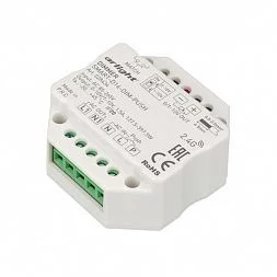 Диммер SMART-D14-DIM-PUSH (230V, 1.5А, 0-10V, 2.4G) (Arlight, IP20 Пластик, 5 лет)