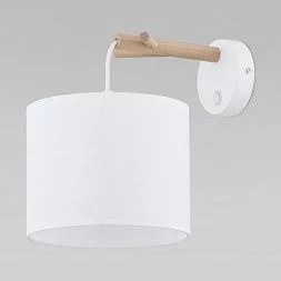 Настенный светильник с тканевым абажуром TK Lighting Albero White 6552