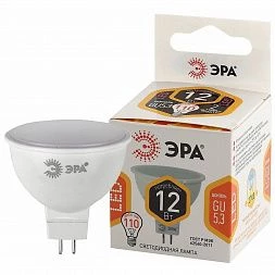 Лампочка светодиодная ЭРА STD LED MR16-12W-827-GU5.3 GU5.3 12Вт софит теплый белый свет