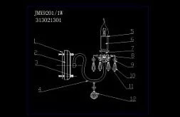 Настенный светильник MW-Light Барселона серый 313021301