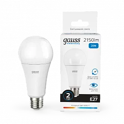 Лампа Gauss Elementary A70 25W 2150lm 6500K E27 LED 1/10/50