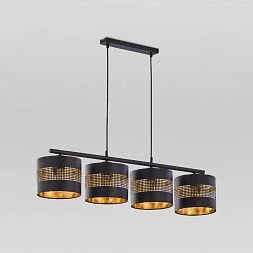 Подвесной светильник с тканевыми абажурами TK Lighting Tago Black 3213